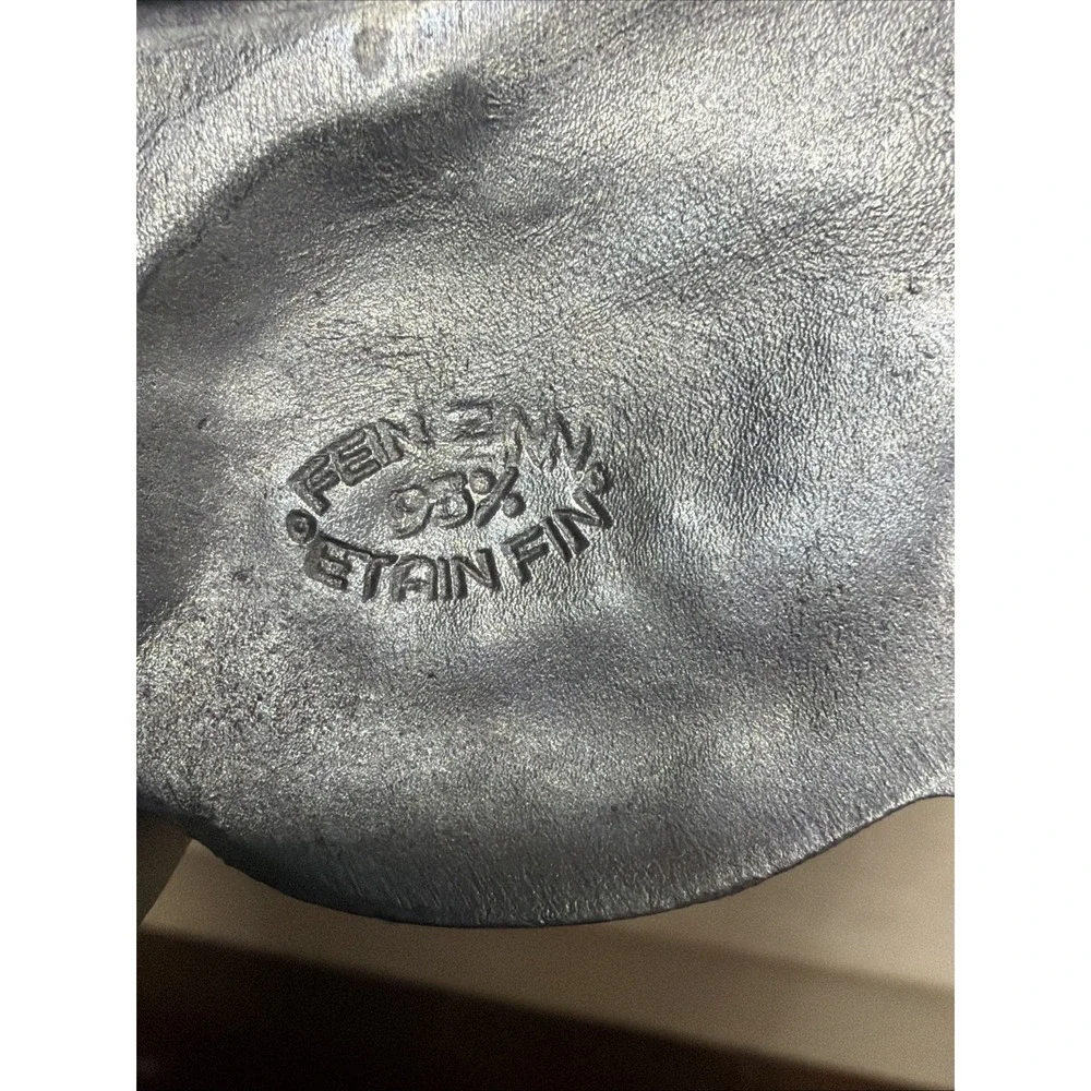 Fruit Pewter‎ Wine Coaster Plate Candle Holder Italy